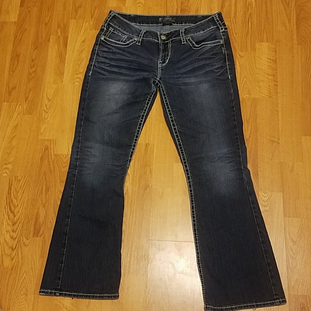 Silver Aiko Mid Rise bootcut Jean's W33 L31